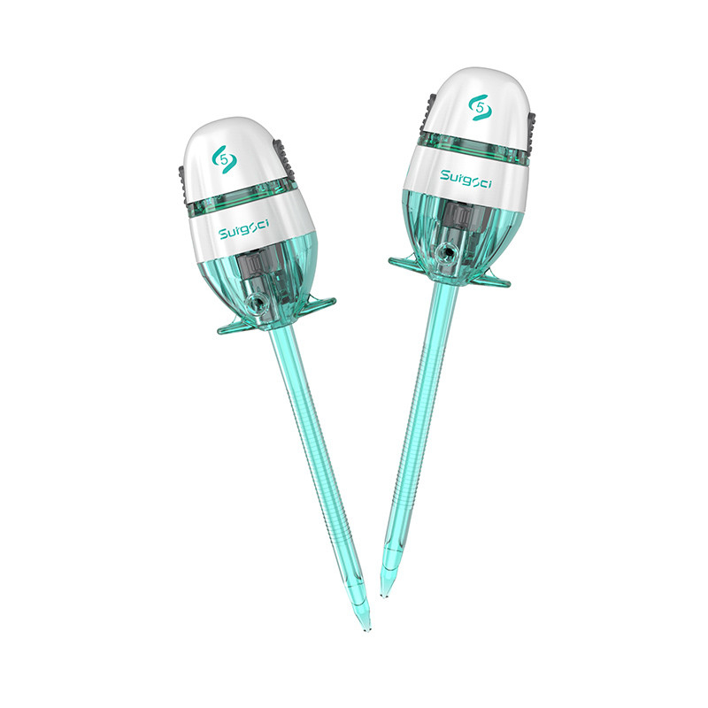 5*100mm Steriele, bladeloze wegwerp trocar voor thoracale chirurgie, Easypass Type Surgsci