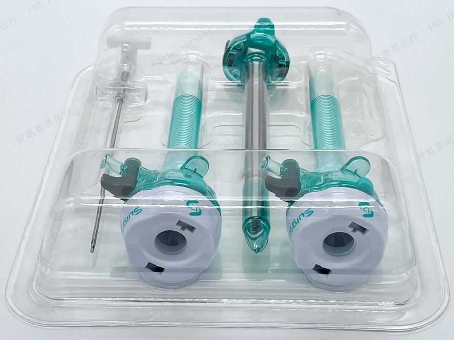 Surgsci Trocar Kit 12mm Abdominale Chirurgie Steriele instrumenten Zichtbare Trocar Kit Optische Trocar Set